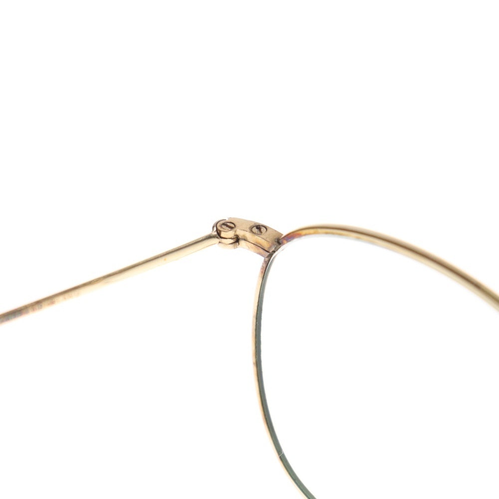 HILTON CLASSIC(ヒルトンクラシック) 70S VINTAGE 3 QUADRA 14KT RG ヴィンテージ イングランド製 クアドラ オーバル ラウンド 眼鏡 メガネ アイウェア ゴールド