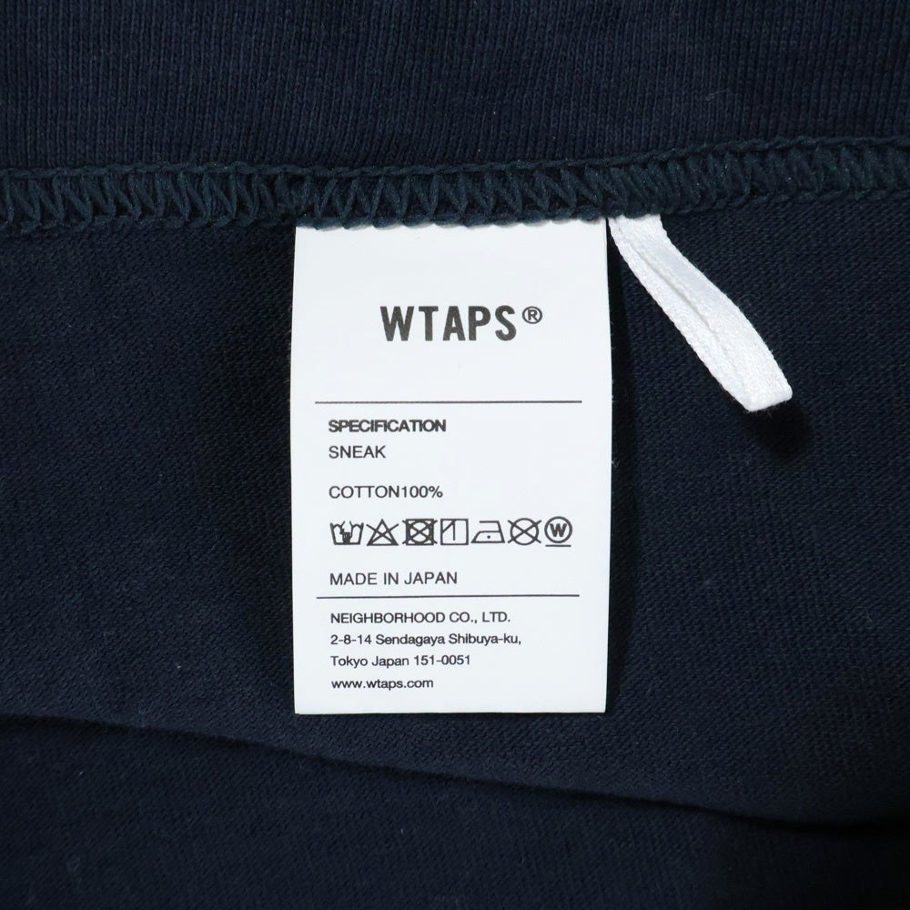 WTAPS(ダブルタップス) 25SS HG SS COTTON フロントロゴプリント クルーネック半袖Tシャツ カットソー ブラック