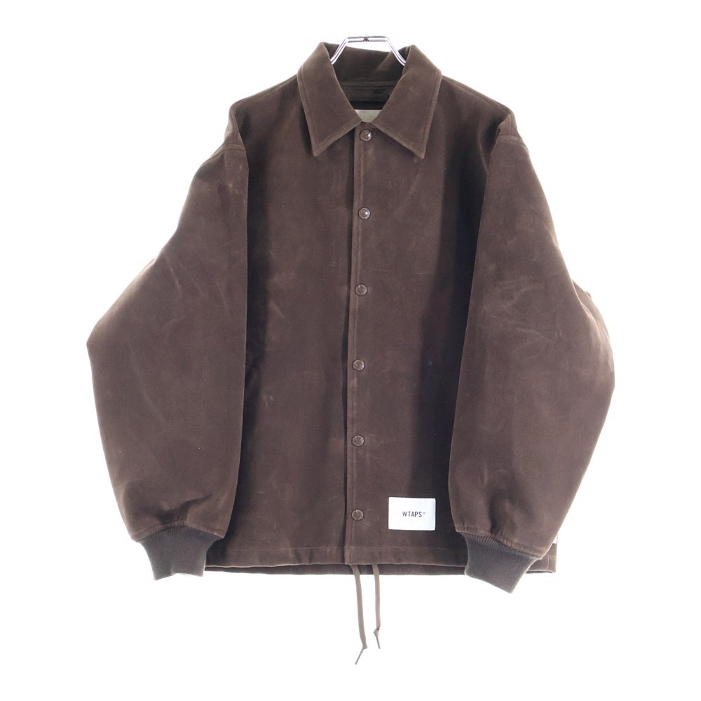 WTAPS(ダブルタップス) 25AW CHIEF JACKET スエード フロントボタン チーフジャケット ブラウン 252CWDT-JKM01