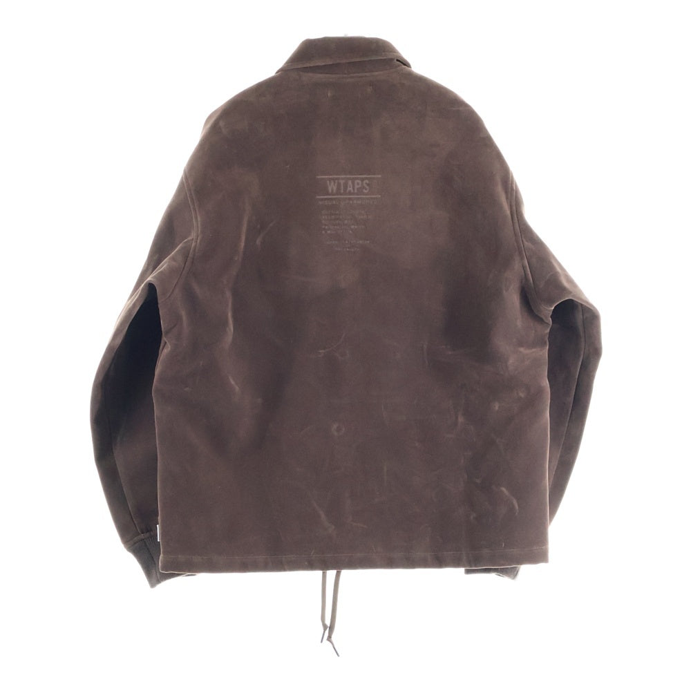 WTAPS(ダブルタップス) 25AW CHIEF JACKET スエード フロントボタン チーフジャケット ブラウン 252CWDT-JKM01