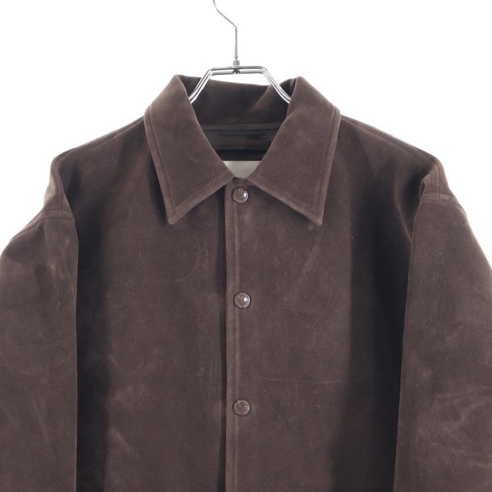 WTAPS(ダブルタップス) 25AW CHIEF JACKET スエード フロントボタン チーフジャケット ブラウン 252CWDT-JKM01