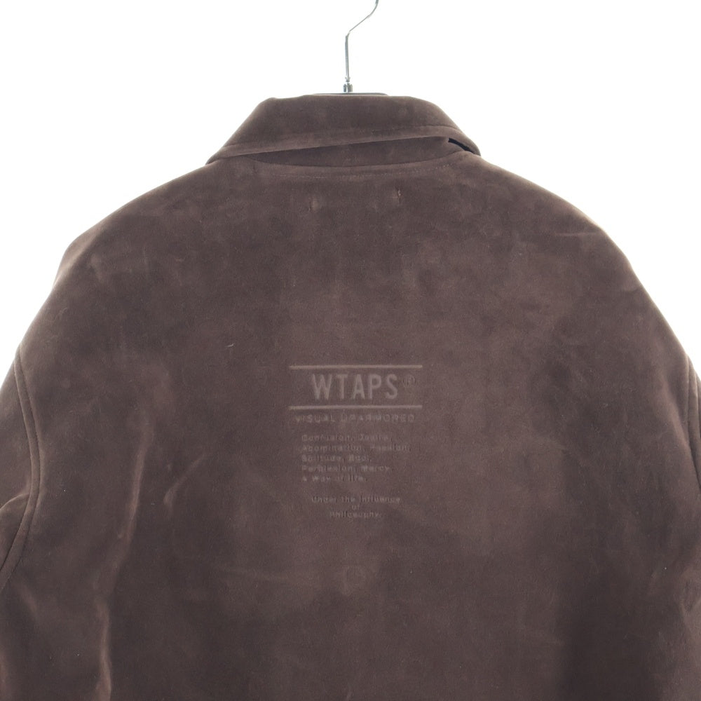 WTAPS(ダブルタップス) 25AW CHIEF JACKET スエード フロントボタン チーフジャケット ブラウン 252CWDT-JKM01