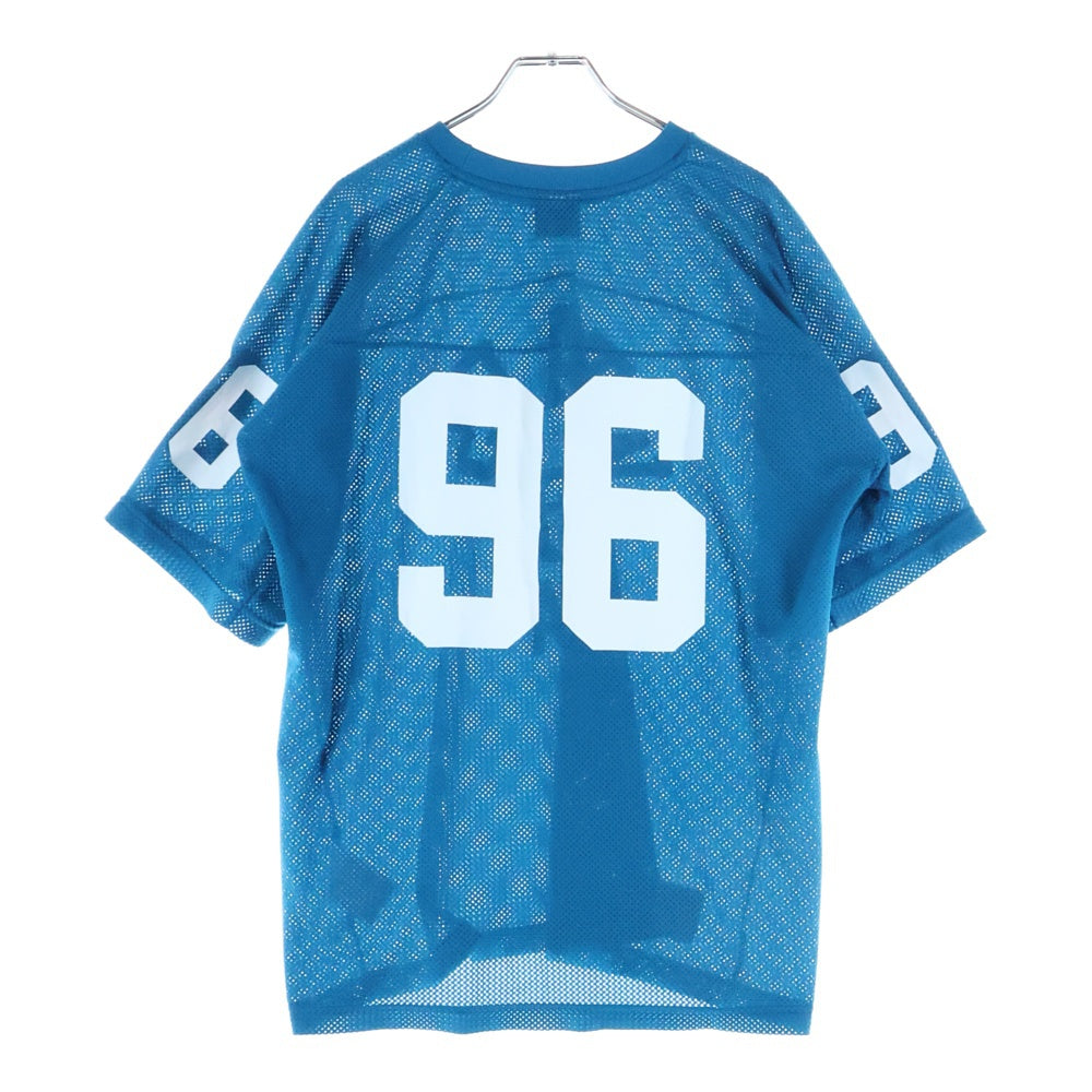 WTAPS(ダブルタップス) 25SS QB SS TEE フロントロゴ メッシュ クルーネック半袖Tシャツ カットソー ブルー 251ATDT-CSM27