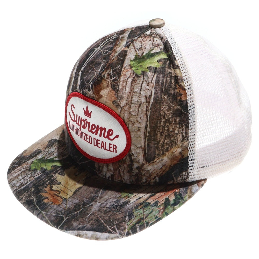 SUPREME(シュプリーム) 25SS Authorized Dealer ロゴパッチ メッシュキャップ 帽子 カーキ