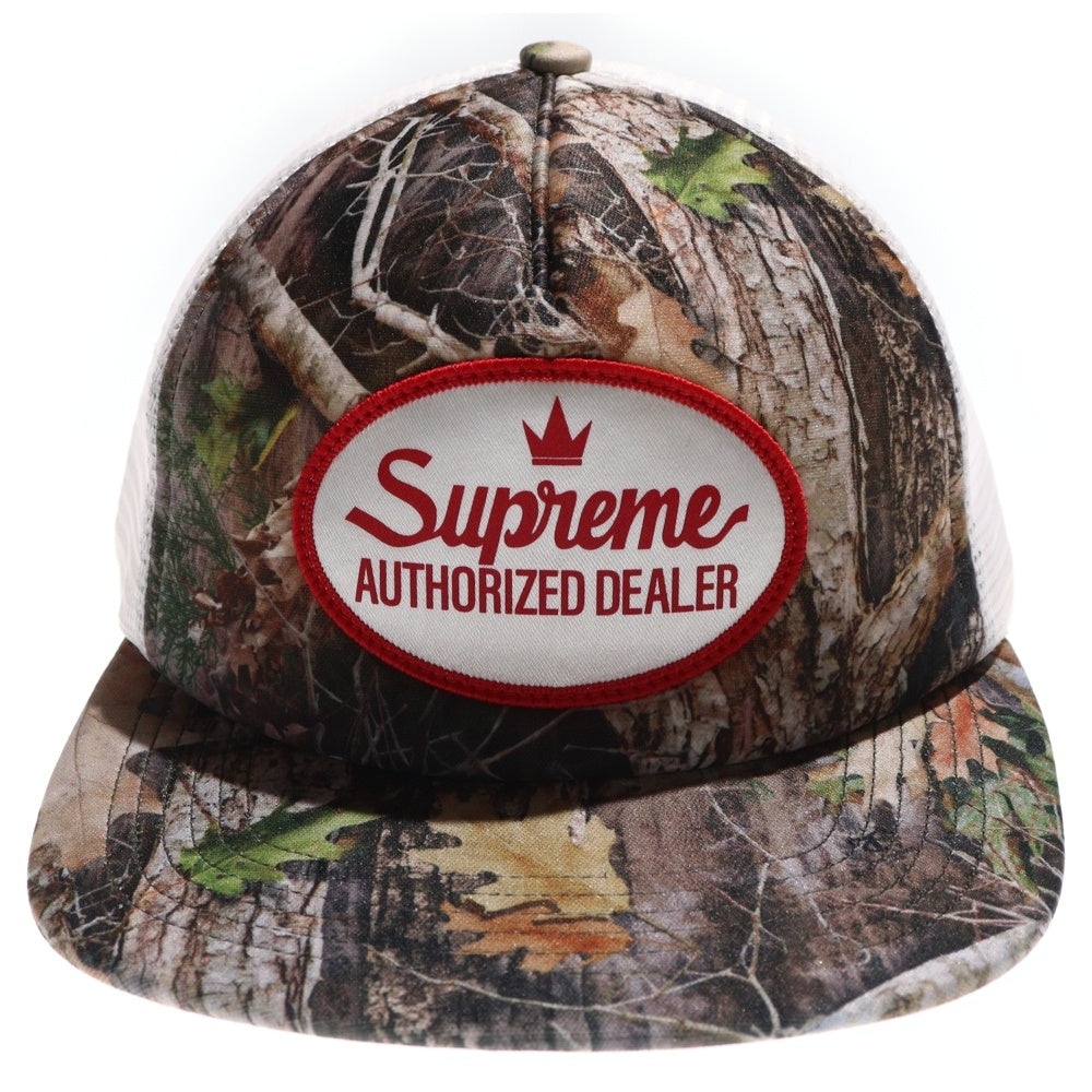 SUPREME(シュプリーム) 25SS Authorized Dealer ロゴパッチ メッシュキャップ 帽子 カーキ