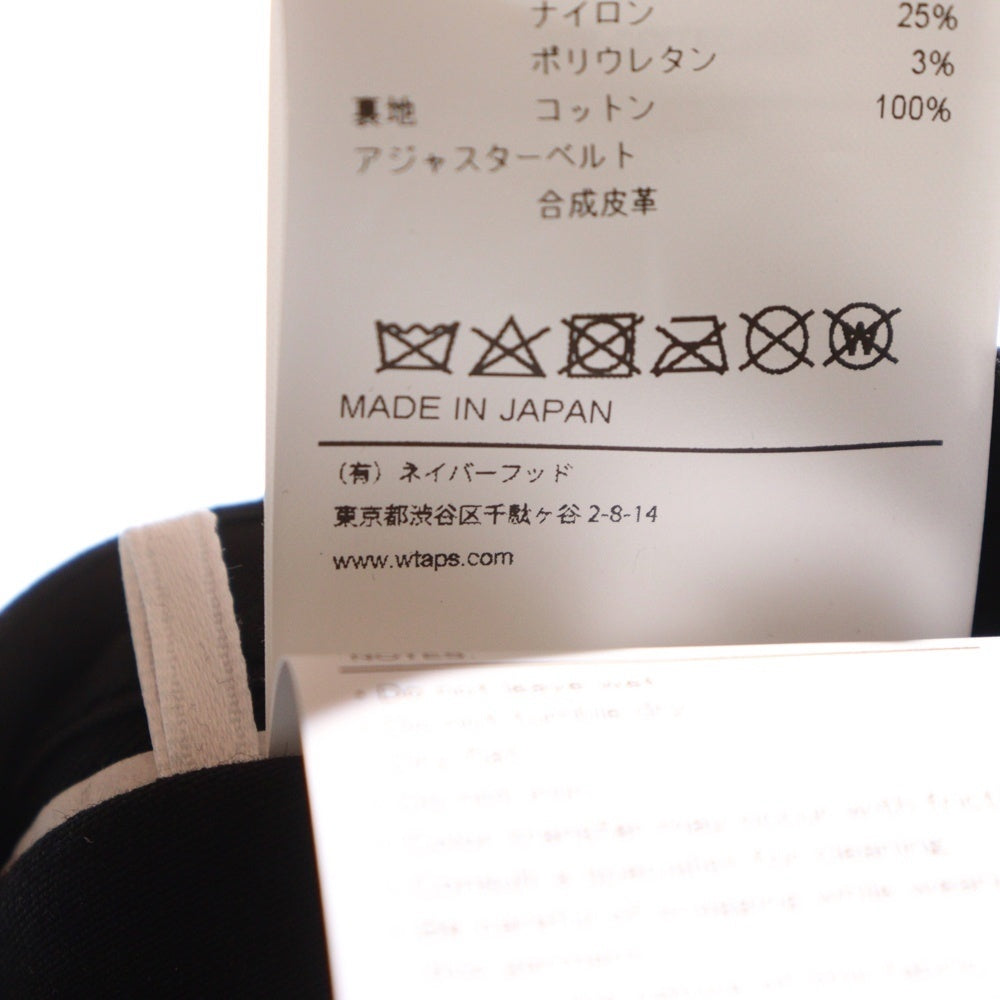 WTAPS(ダブルタップス) 25SS T-6M 04 フロントロゴ 6パネルキャップ 帽子 ブラック 251HCDT-HT04