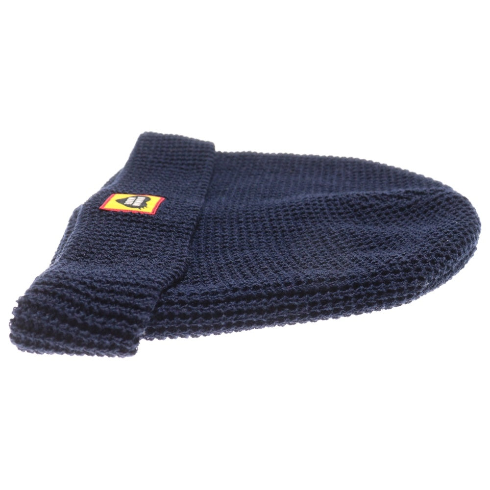 HUMAN MADE(ヒューマンメイド) ロゴパッチ ビーニー ニット帽 帽子 ブラック