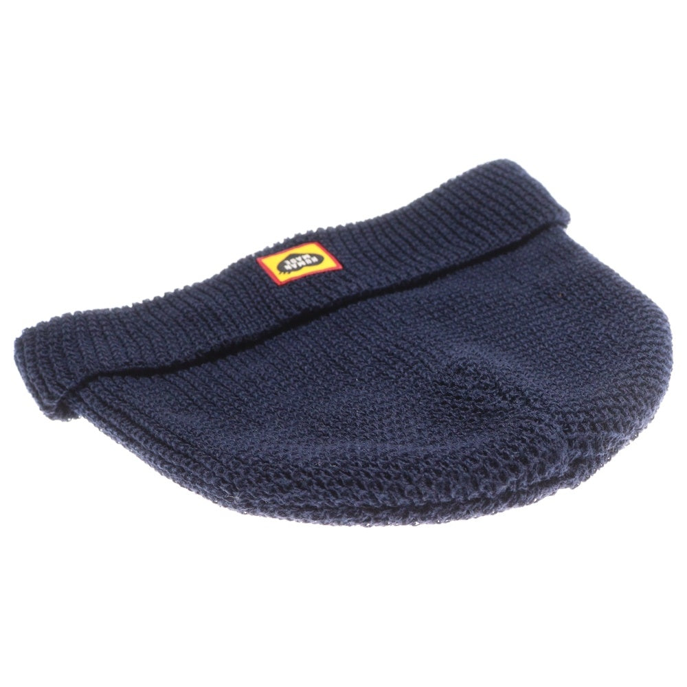 HUMAN MADE(ヒューマンメイド) ロゴパッチ ビーニー ニット帽 帽子 ブラック