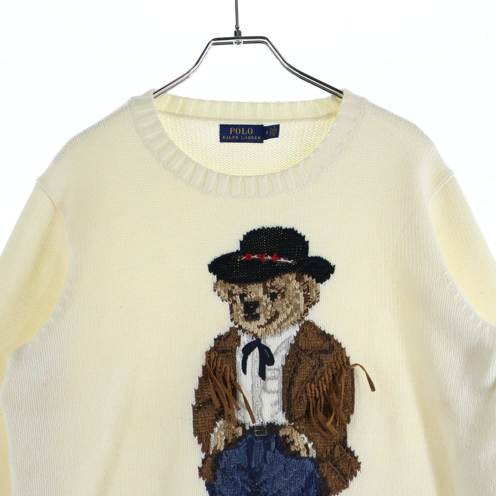 POLO RALPH LAUREN(ポロラルフローレン) ポロベア コットン ニット セーター ホワイト 0200011663