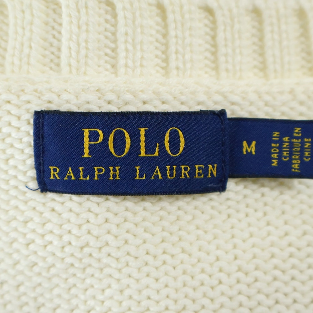 POLO RALPH LAUREN(ポロラルフローレン) ポロベア コットン ニット セーター ホワイト 0200011663
