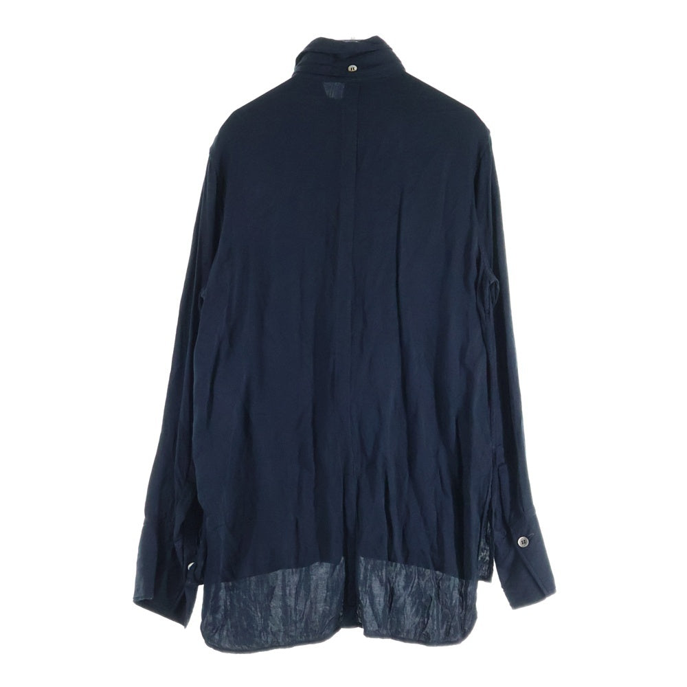 Y's(ワイズ) 12SS レーヨン 長袖シャツ ネイビー YX-B17-231 レディース