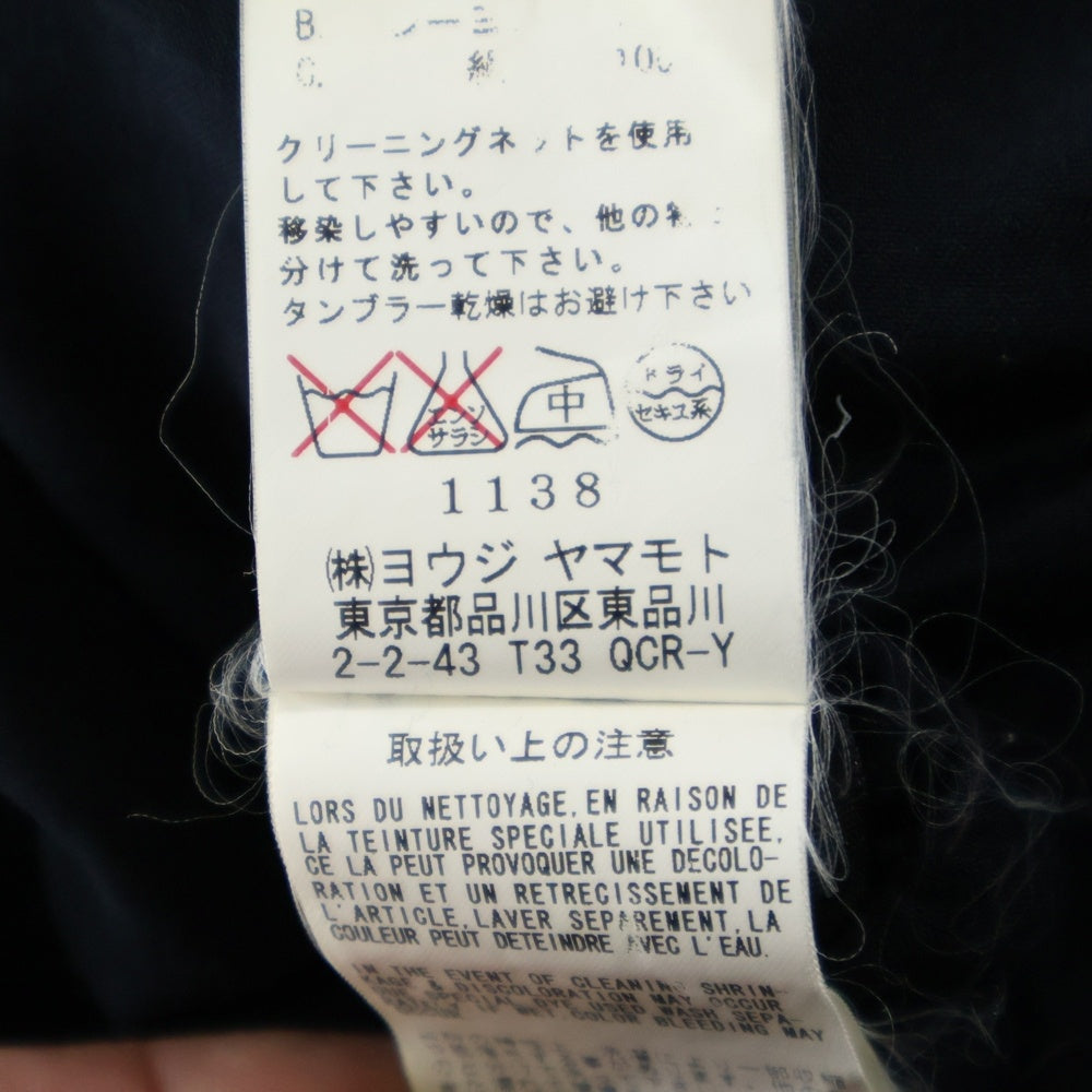 Y's(ワイズ) 12SS レーヨン 長袖シャツ ネイビー YX-B17-231 レディース