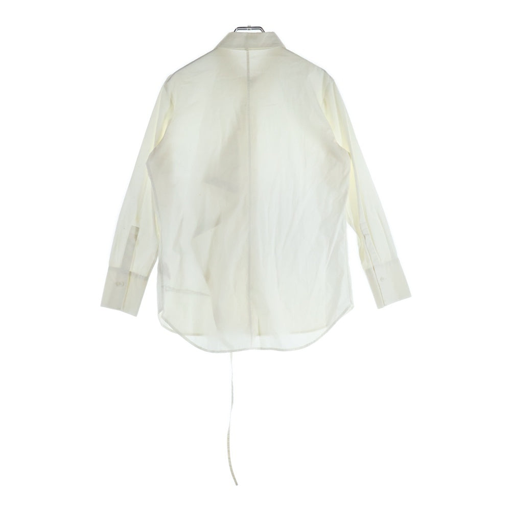 Y's(ワイズ) 12SS アシンメトリー コットン 長袖シャツ ホワイト レディース YH-B01-002
