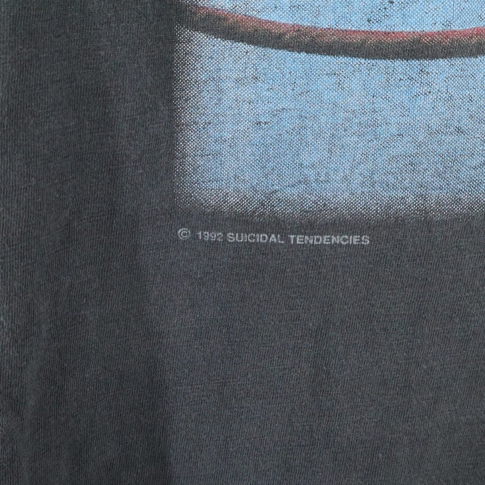 VINTAGE(ヴィンテージ) 90S VINTAGE SUICIDAL TENDENCIES NORTH AMERICAN TOUR 92 ヴィンテージ スーサイダル テンデンシーズ アメリカンツアー プリント 半袖Tシャツ