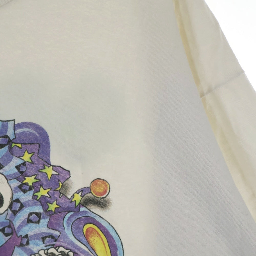 VINTAGE(ヴィンテージ) 90S VINTAGE GRATEFUL DEAD JENSEN ヴィンテージ グレイトフル デッド スカル 両面プリント 半袖Tシャツカットソー ホワイト