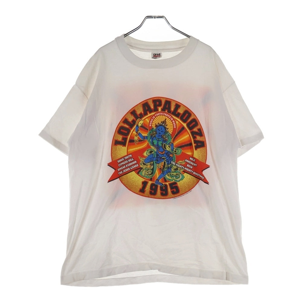 VINTAGE(ヴィンテージ) 90S VINTAGE LOLLAPALOOZA 1995 ヴィンテージ ロラパルーザ 両面プリント 半袖Tシャツカットソー ホワイト