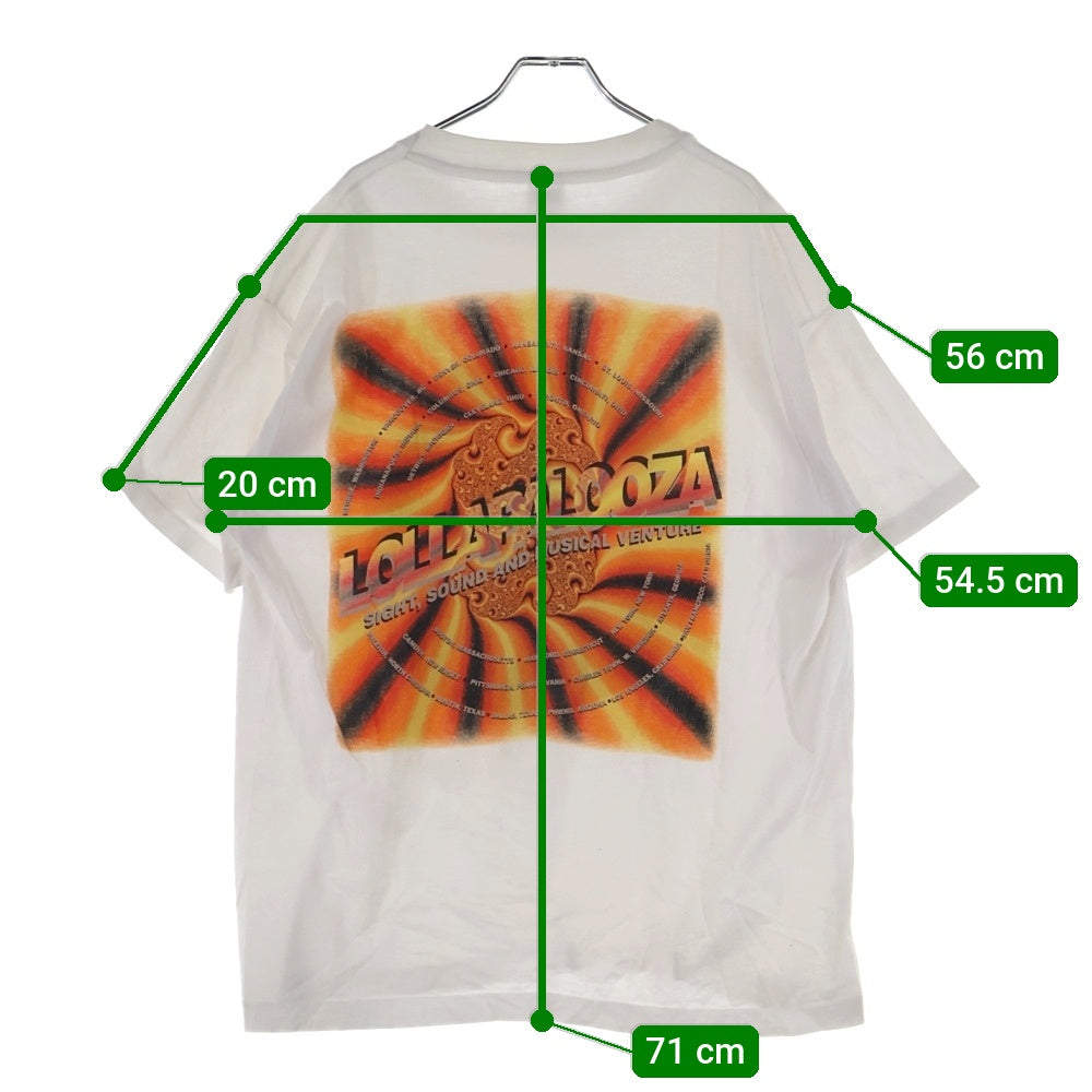 VINTAGE(ヴィンテージ) 90S VINTAGE LOLLAPALOOZA 1995 ヴィンテージ ロラパルーザ 両面プリント 半袖Tシャツカットソー ホワイト