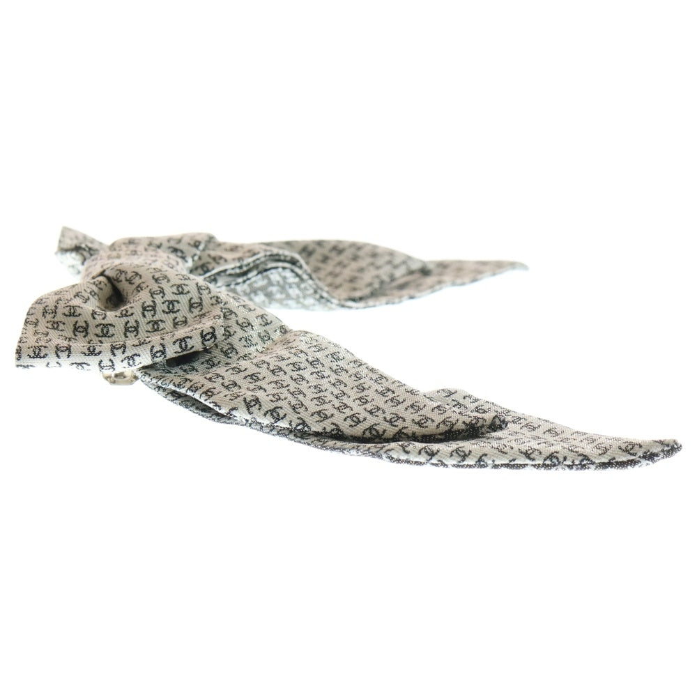 CHANEL(シャネル) ココマーク リボン ボウ バレッタ 髪留め ホワイト/ブラック レディース