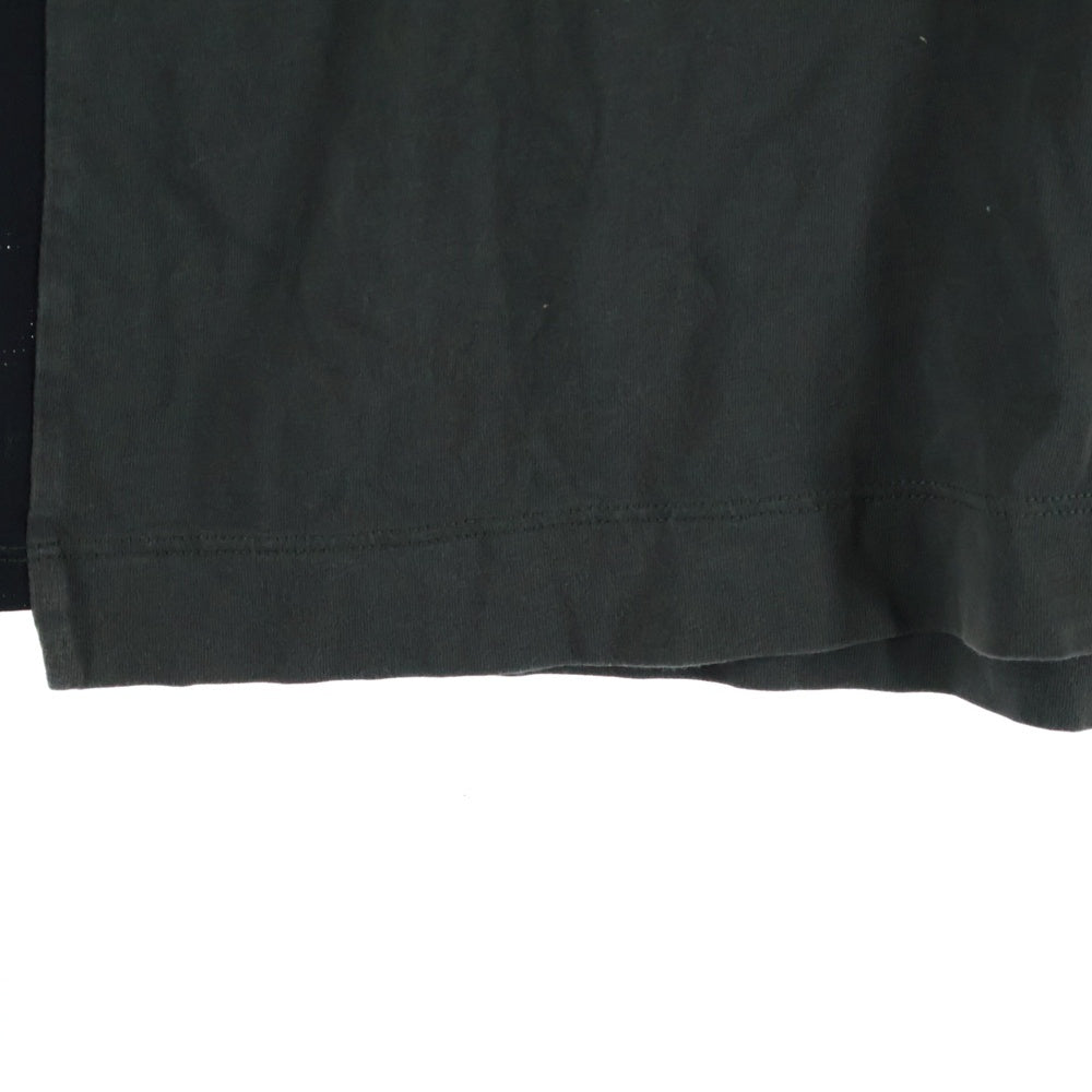 MONCLER(モンクレール) 22SS MAGLIA MANICHE CORTE サイドメッシュ フロントロゴ クルーネック 半袖Tシャツ カットソー カーキ I10918C00009 829H8