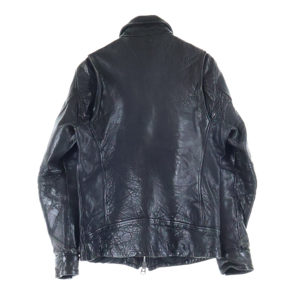 glamb(グラム) Rosso Riders Jacket ロッソ シープレザー ライダースジャケット ブラック GB0318/JKT05
