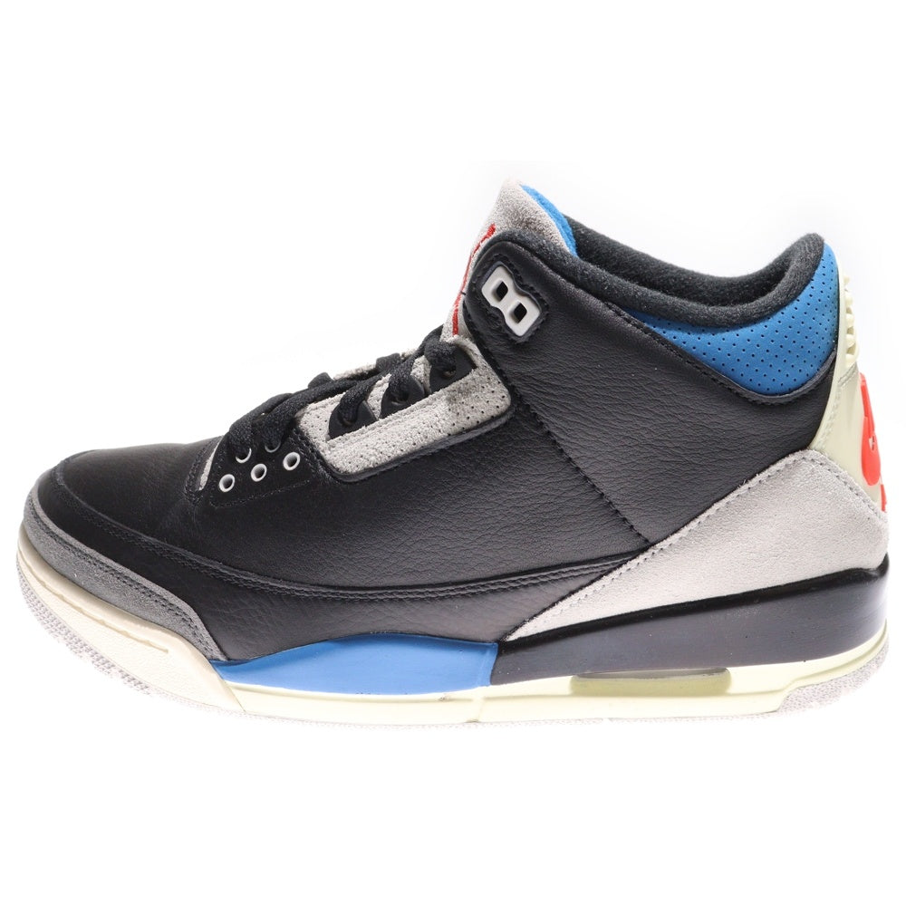 NIKE(ナイキ) AIR JORDAN 3 RETRO RARE AIR エアジョーダン3 レアエア ハイカットスニーカー ブラック/ブルー US10/28cm IB8967-004