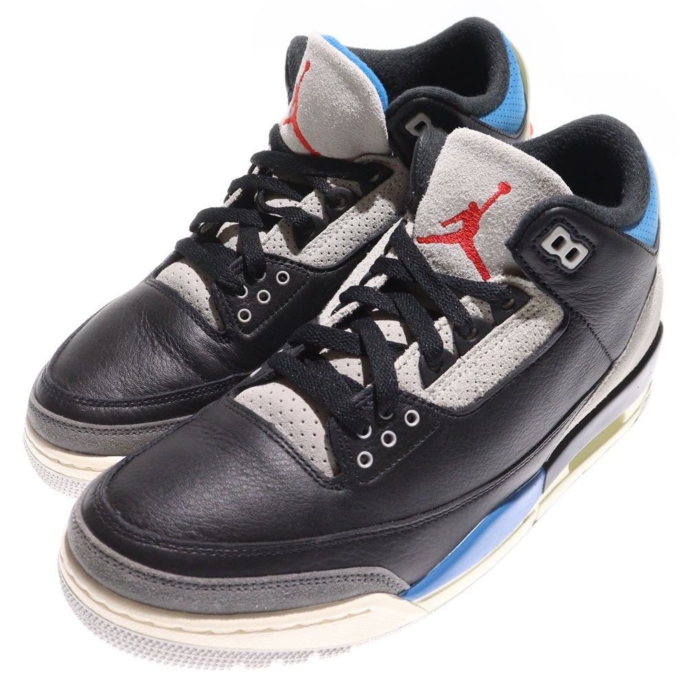 NIKE(ナイキ) AIR JORDAN 3 RETRO RARE AIR エアジョーダン3 レアエア ハイカットスニーカー ブラック/ブルー US10/28cm IB8967-004