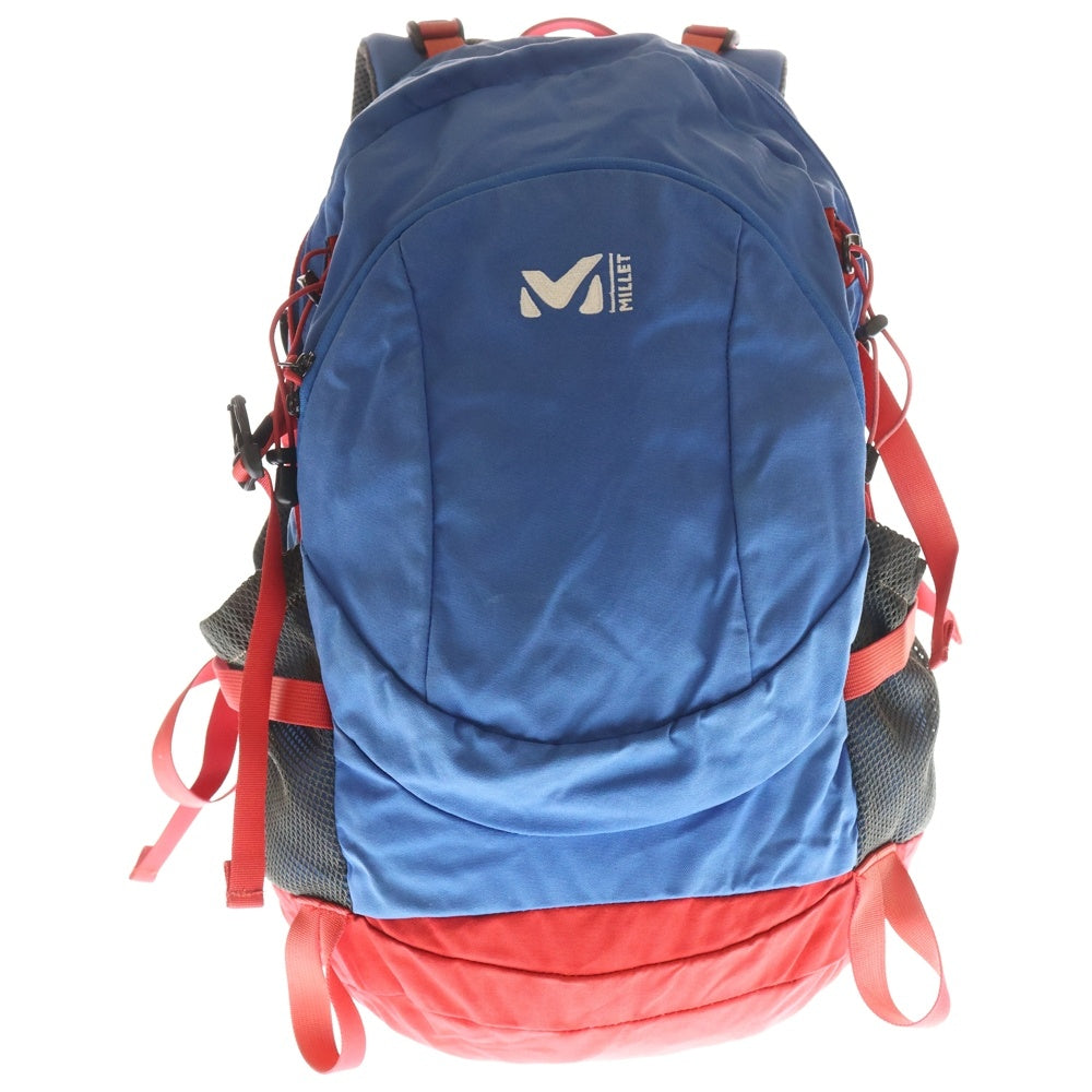 MILLET(ミレー) ロゴエンブロイダリー ナイロン バックパック リュックサック ブルー/レッド 78900020