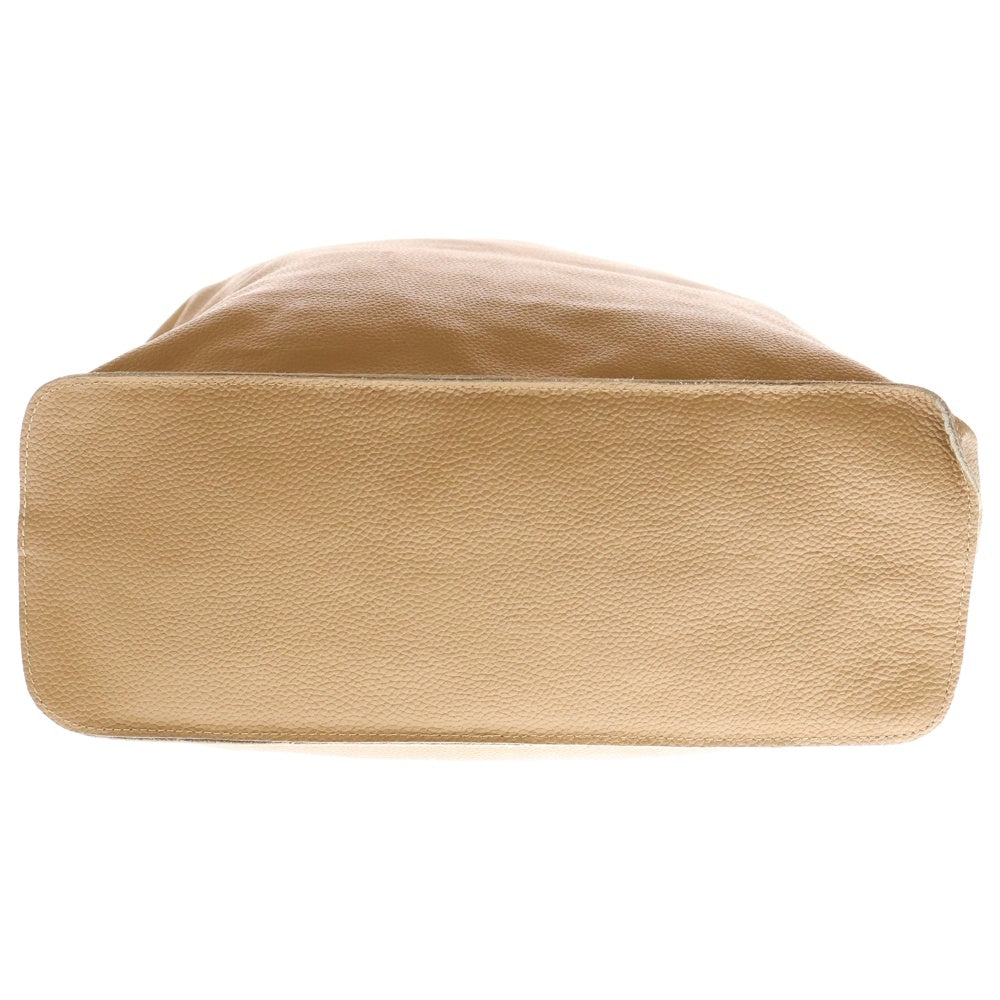 nano universe(ナノユニバース) レザー カットオフ トート ハンドバッグ ベージュ