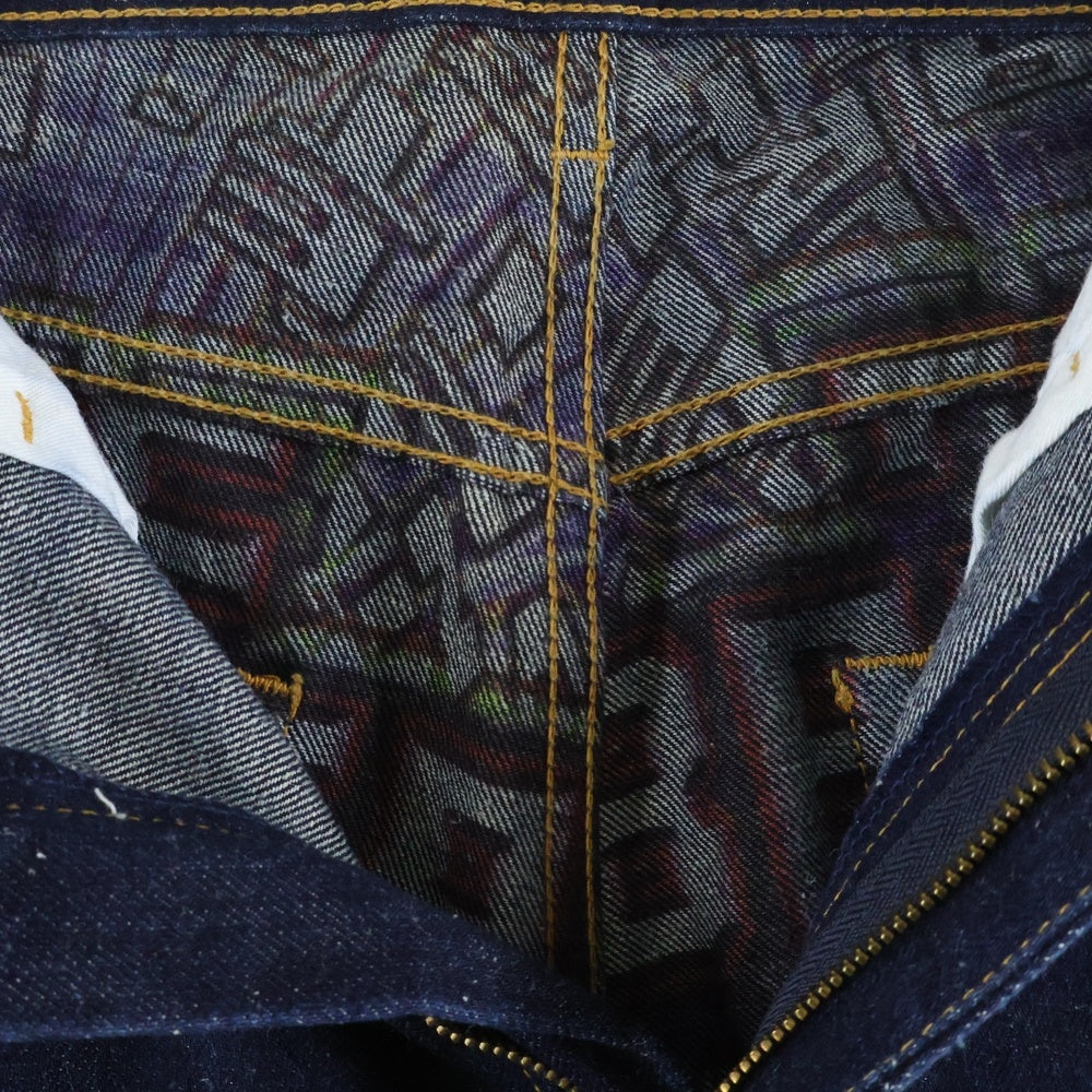 COMME des GARCONS JUNYA WATANABE MAN(コムデギャルソンジュンヤワタナベマン) 04SS ペイントライニング ストレートデニムパンツ インディゴ WM-P024 AD2003