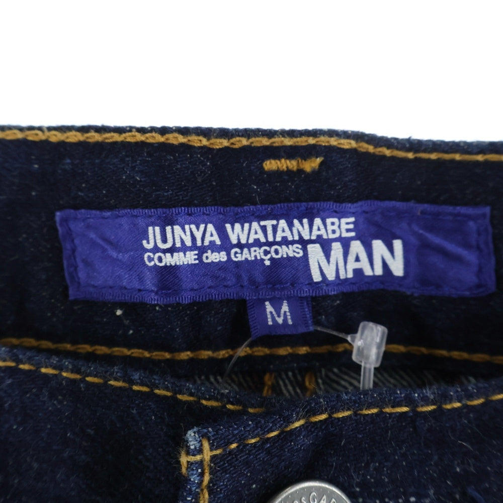 COMME des GARCONS JUNYA WATANABE MAN(コムデギャルソンジュンヤワタナベマン) 04SS ペイントライニング ストレートデニムパンツ インディゴ WM-P024 AD2003