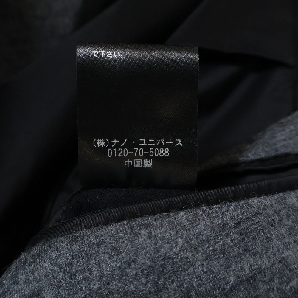 nano universe(ナノユニバース) 19AW 2B ウール シングル テーラードジャケット グレー 668-0116002