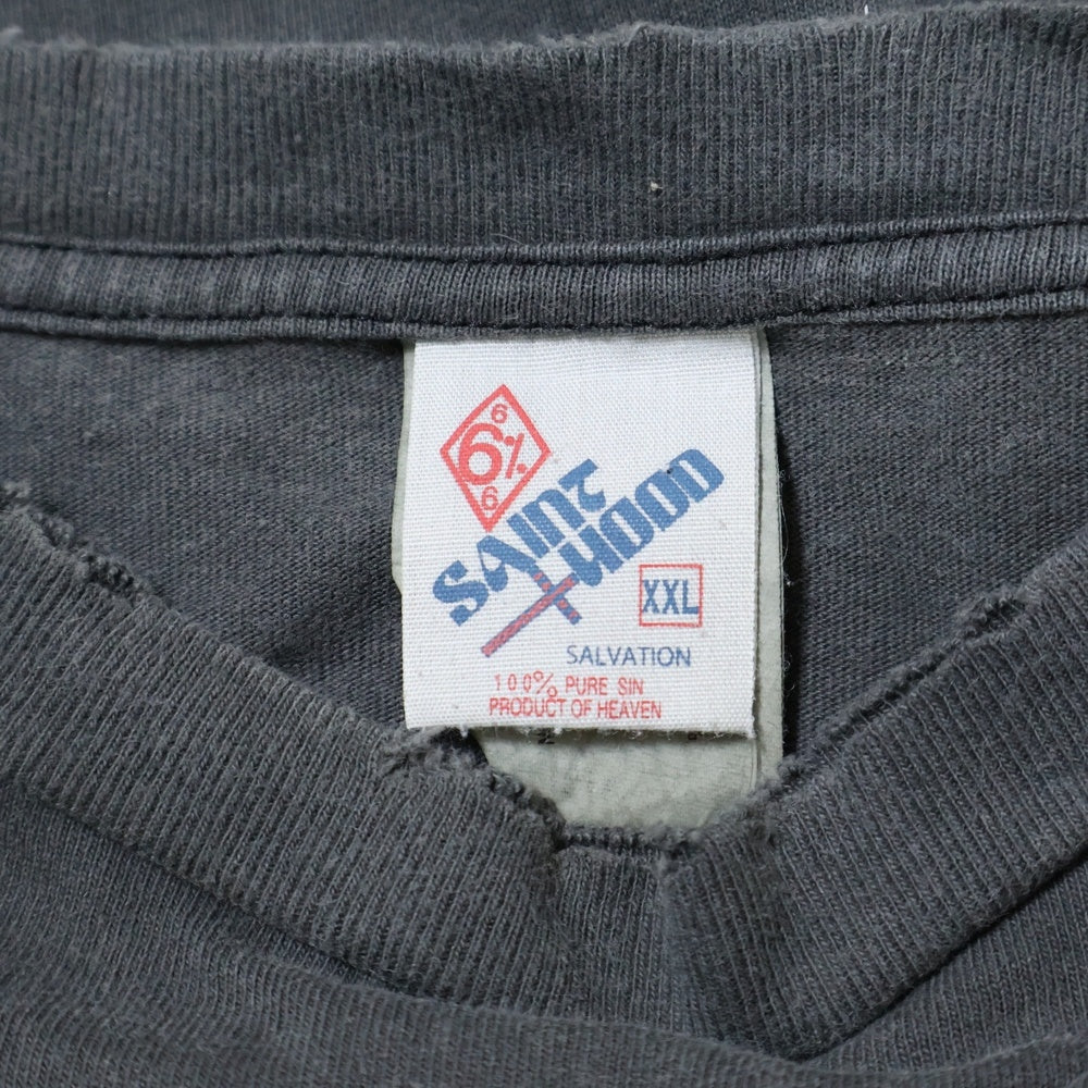 SAINT MICHAEL(セントマイケル) 23SS ×NEIGHBORHOOD S/S T-SHIRT ネイバーフッド クルーネック 半袖Tシャツカットソー チャコールグレー SM-S23-0000-115