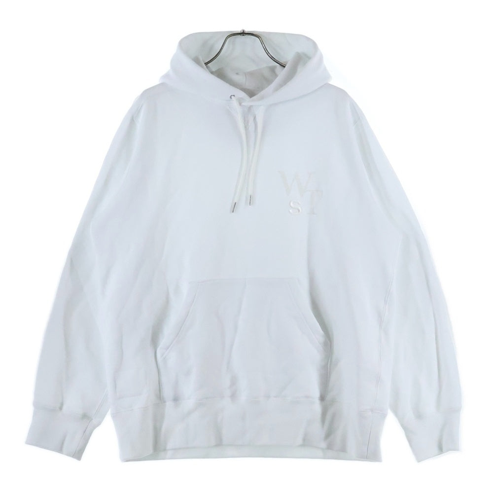 Sacai(サカイ) 25SS ×WTAPS Flock Print Hoodie フロッキープリント スウェット プルオーバーパーカー ホワイト 25-0925S