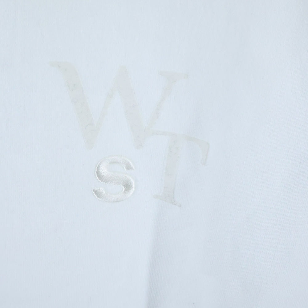 Sacai(サカイ) 25SS ×WTAPS Flock Print Hoodie フロッキープリント スウェット プルオーバーパーカー ホワイト 25-0925S