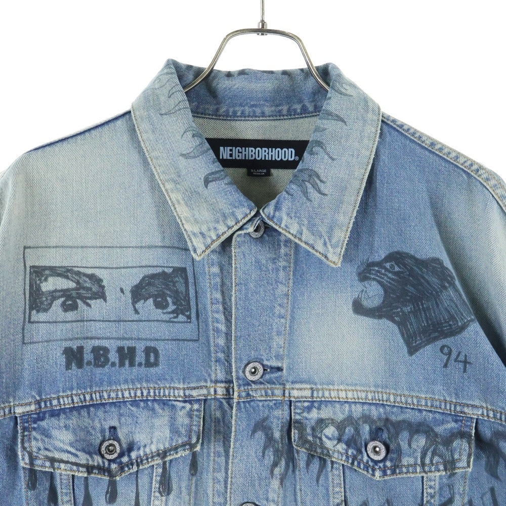 名品　NEIGHBORHOOD FADE DENIM TYPE-3 JACKET NEIGHBORHOOD(ネイバーフッド) 23AW FADE DENIM TYPE-3 JACKET