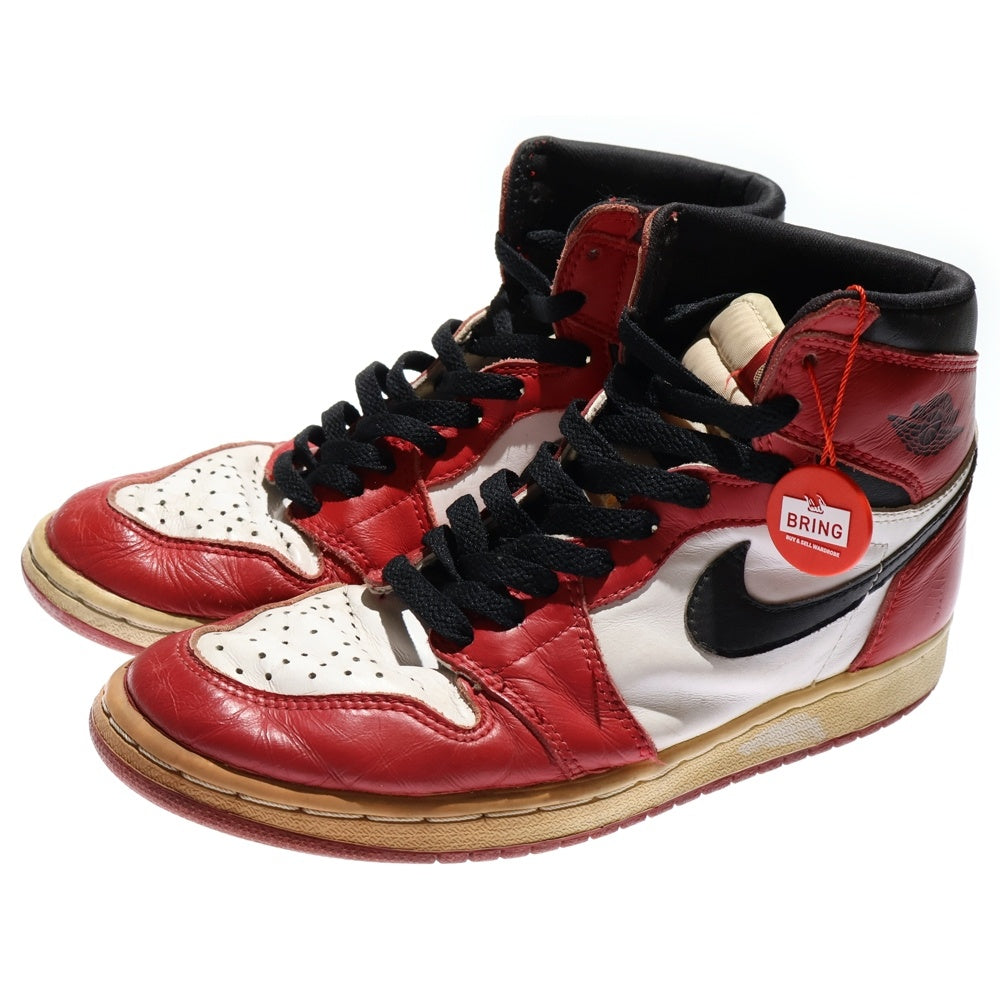 NIKE(ナイキ) 【観賞用 1994年製】 AIR JORDAN 1 CHICAGO エアジョーダン1 シカゴ ハイカットスニーカー レッド/ホワイト/ブラック US7.5/25.5cm 130207-101
