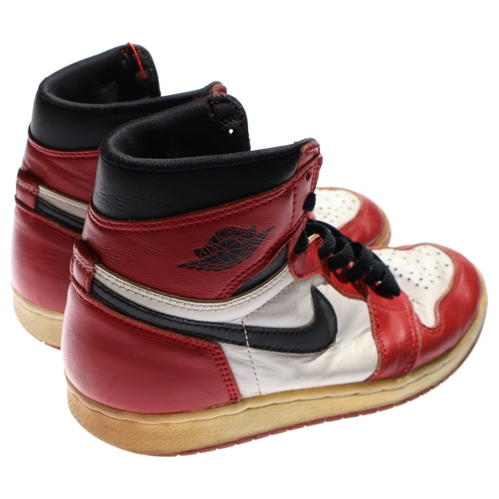 NIKE(ナイキ) 【観賞用 1994年製】 AIR JORDAN 1 CHICAGO エアジョーダン1 シカゴ ハイカットスニーカー レッド/ホワイト/ブラック US7.5/25.5cm 130207-101