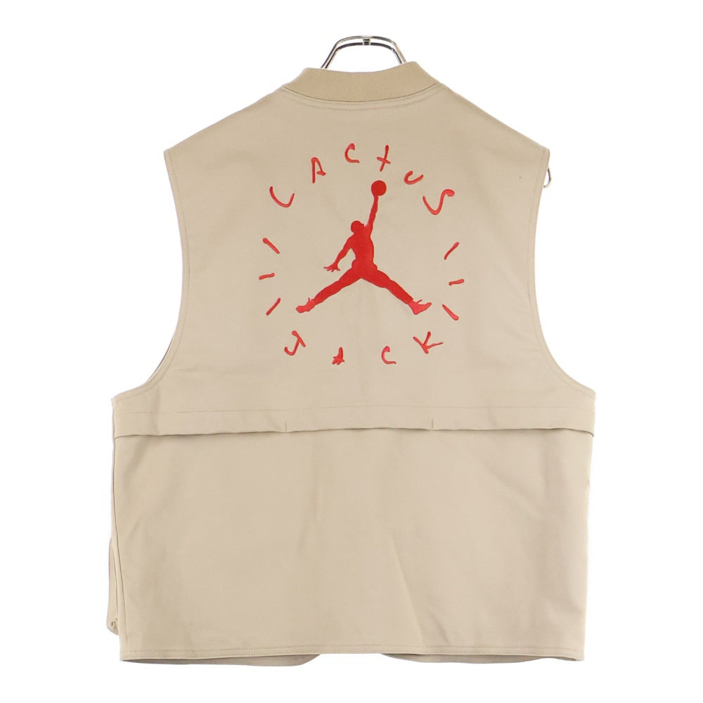 JORDAN BRAND(ジョーダンブランド) ×TRAVIS CACTUS JACK UTILITY VEST トラヴィス カクタスジャック ユーティリティベスト ベージュ CW3170-201