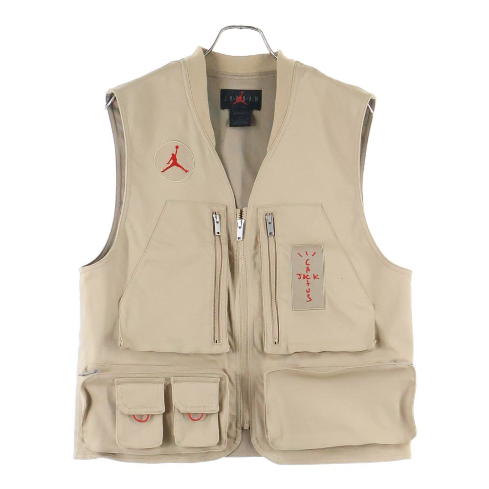JORDAN BRAND(ジョーダンブランド) ×TRAVIS CACTUS JACK UTILITY VEST トラヴィス カクタスジャック ユーティリティベスト ベージュ CW3170-201