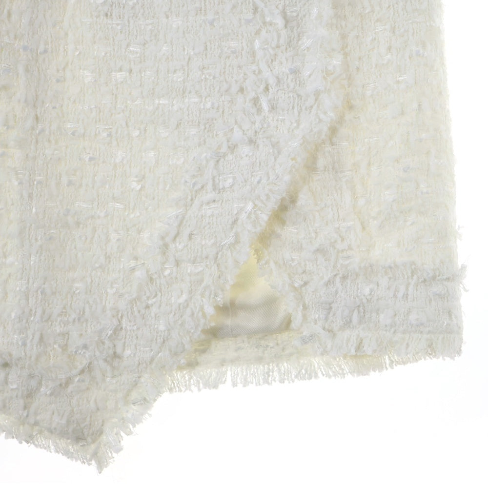 BALMAIN(バルマン) コットン ツイード バックジップ ノースリーブ