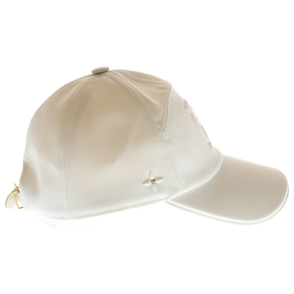 LOUIS VUITTON(ルイヴィトン) LVシティー サークルロゴ刺繍 ベースボールキャップ 帽子 ホワイト M7044L AL5202