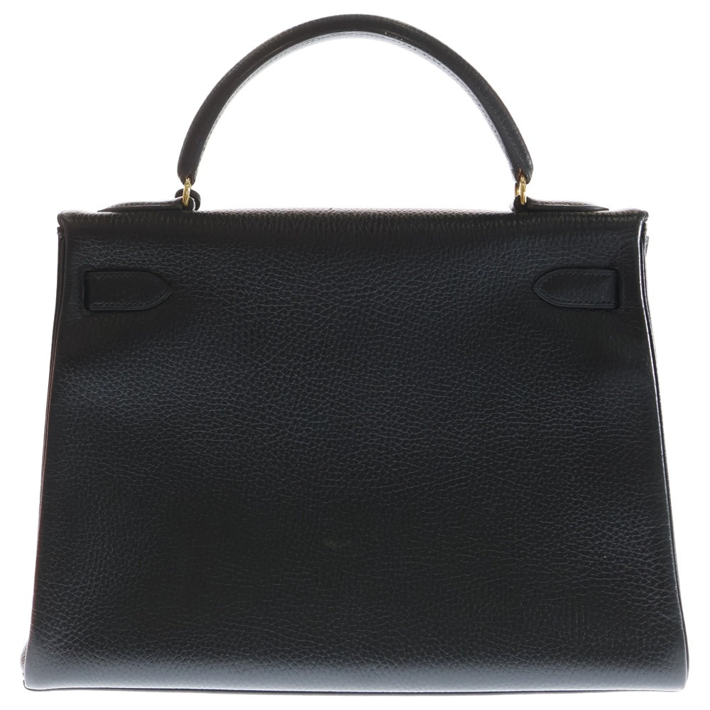 HERMES ブラック レザー ハンドバッグ HERMES（エルメス） エールバッグ ジップPM 2WAYバッグ - ブラック