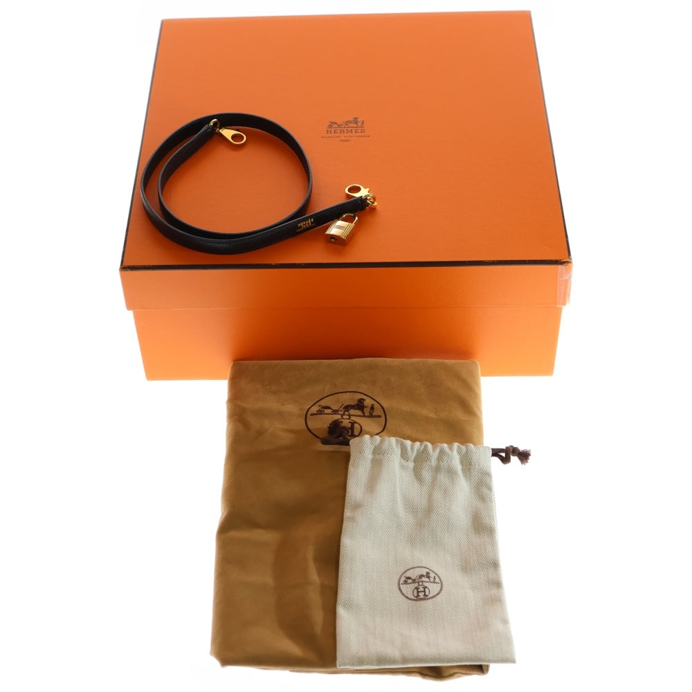 HERMES(エルメス) ケリー32 ノワール レザー ハンド ショルダーバッグ