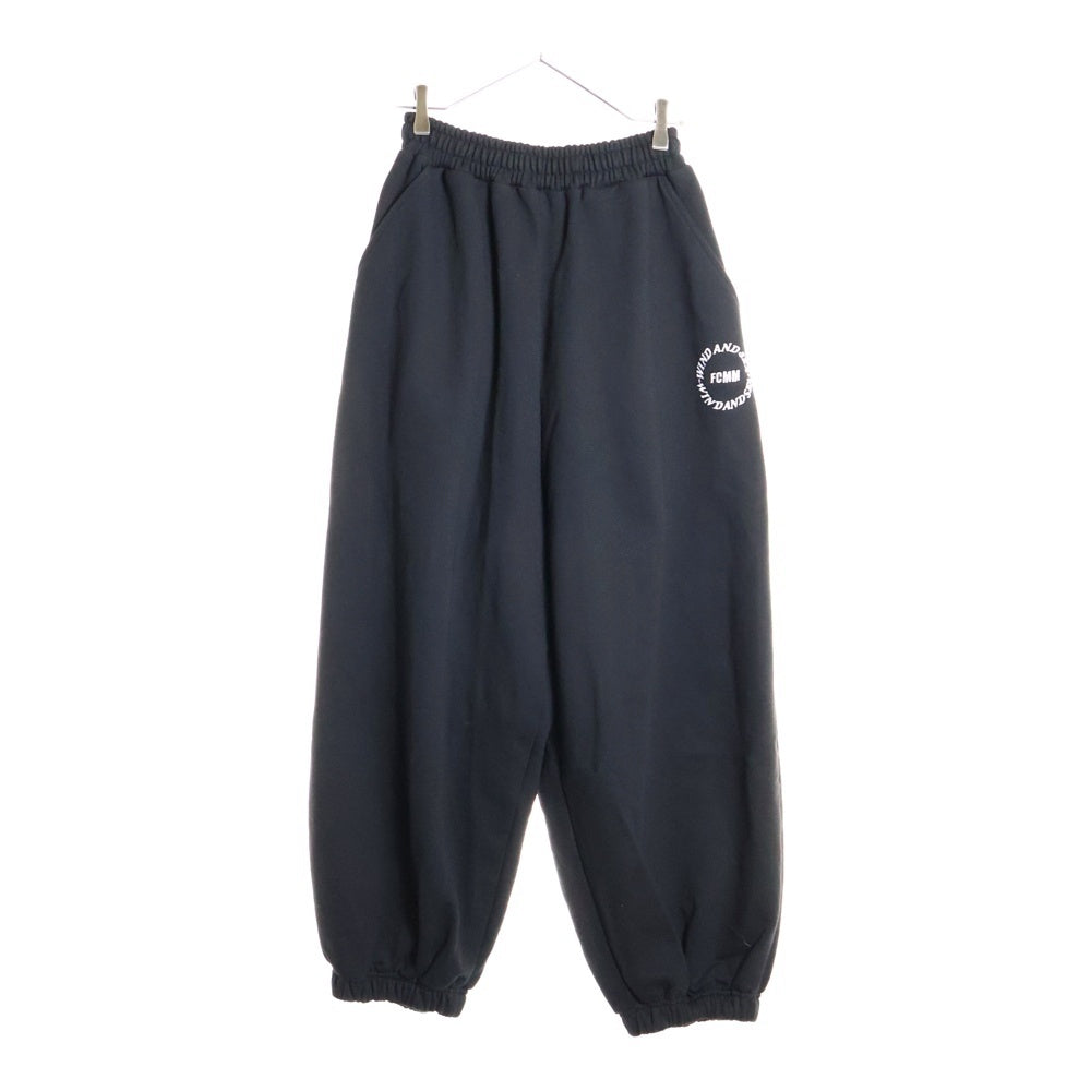 WIND AND SEA(ウィンダンシー) ×FCMM Round Wide Pants ラウンドワイド スウェットパンツ ブラック FBCPDZ02