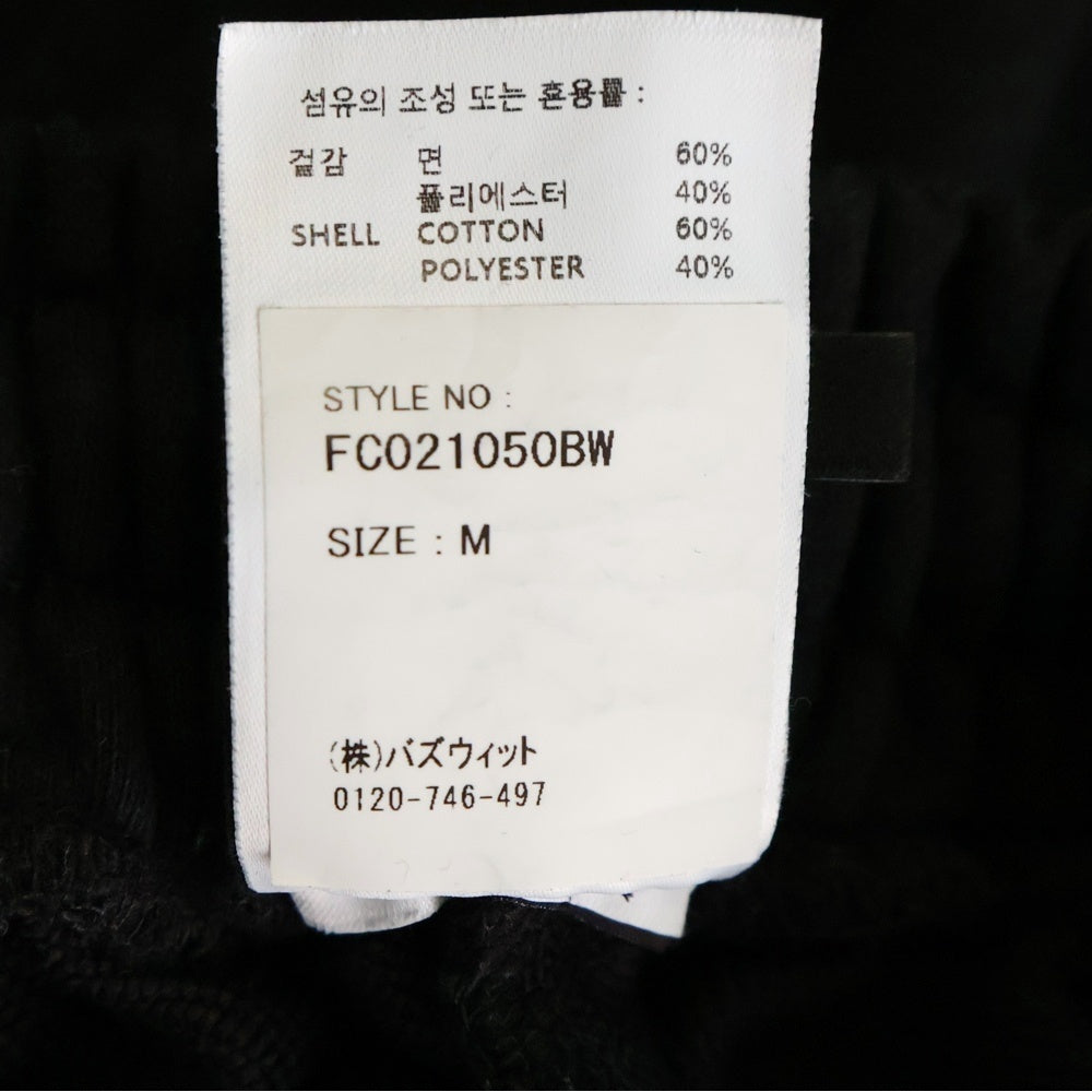 WIND AND SEA(ウィンダンシー) ×FCMM Round Wide Pants ラウンドワイド スウェットパンツ ブラック FBCPDZ02