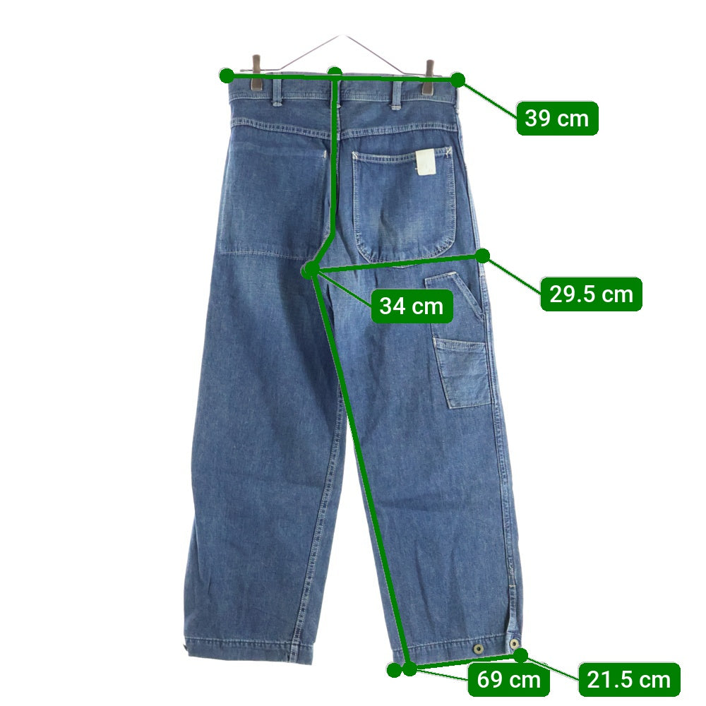 N.HOOLYWOOD(エヌハリウッド) ×Lee DENIM WORK PANTS リー ヴィテージ加工 ボタンフライ ぺインター ワークパンツ インディゴ 95854