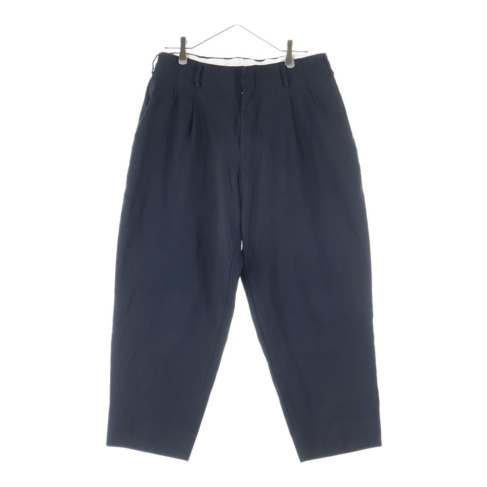 COMME des GARCONS HOMME PLUS(コムデギャルソンオムプリュス) 16AW ポリ縮絨 2タック ワイド テーパード パンツ ブラック PR-P076 AD2016