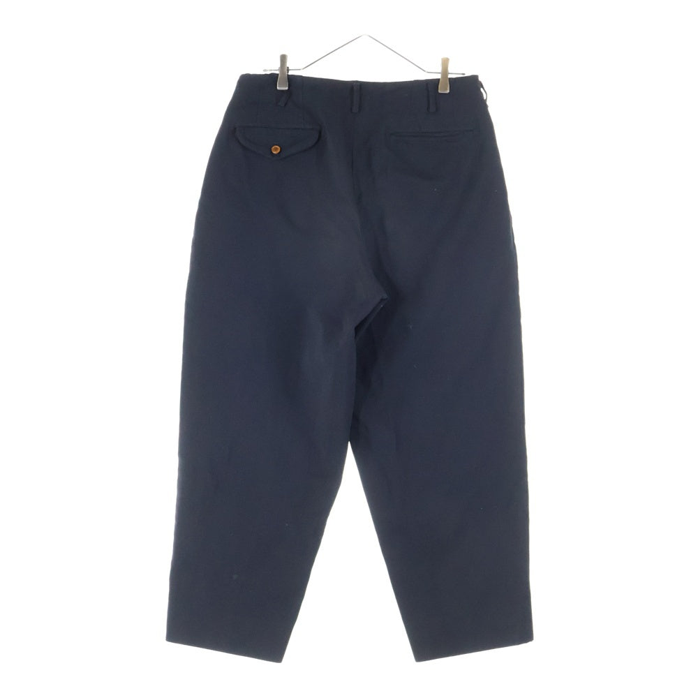 COMME des GARCONS HOMME PLUS(コムデギャルソンオムプリュス) 16AW ポリ縮絨 2タック ワイド テーパード パンツ ブラック PR-P076 AD2016