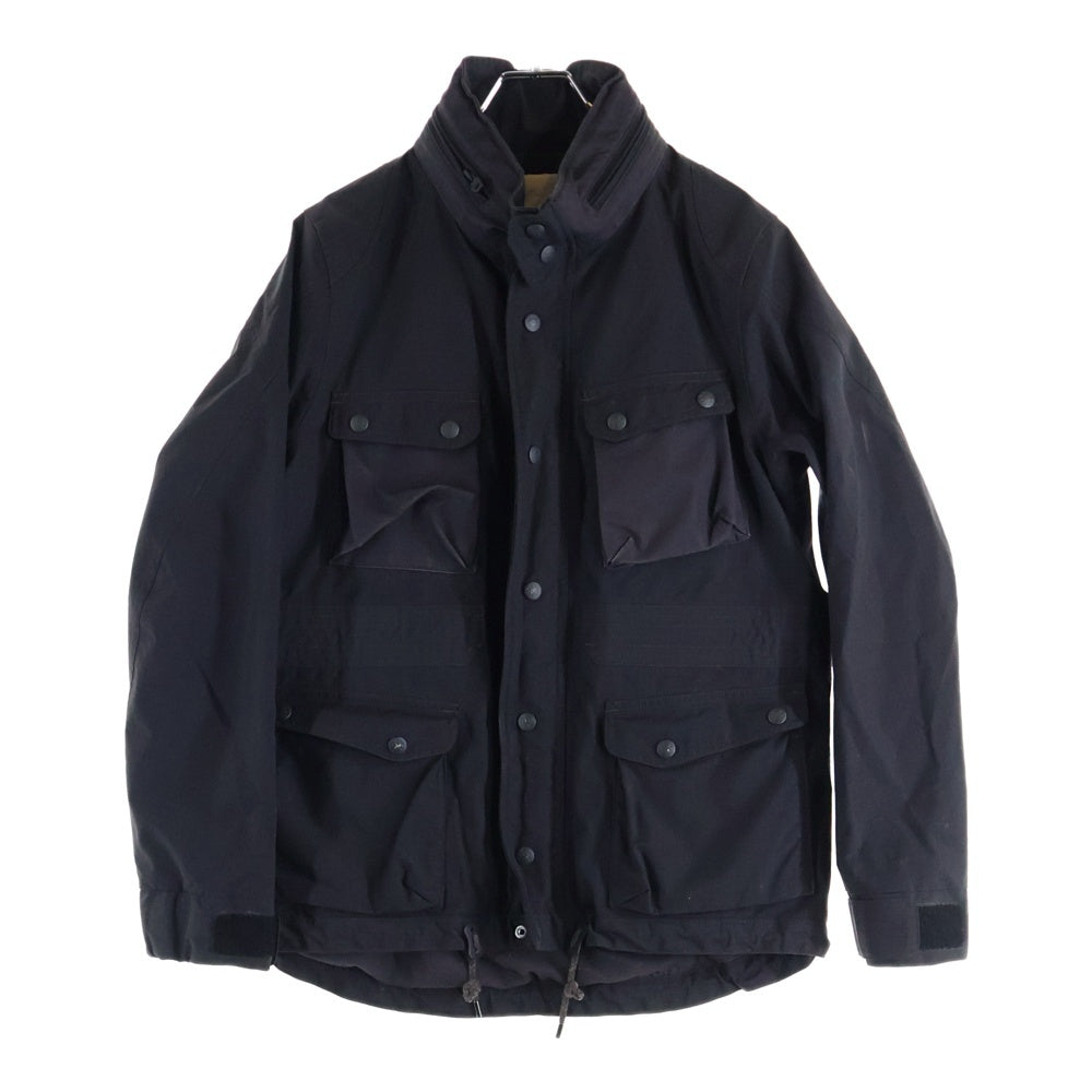 White Mountaineering(ホワイトマウンテニアリング) 11AW GORE-TEX ゴアテックス 4ポケット リップストップ ナイロンジャケット ブラック WM1173226