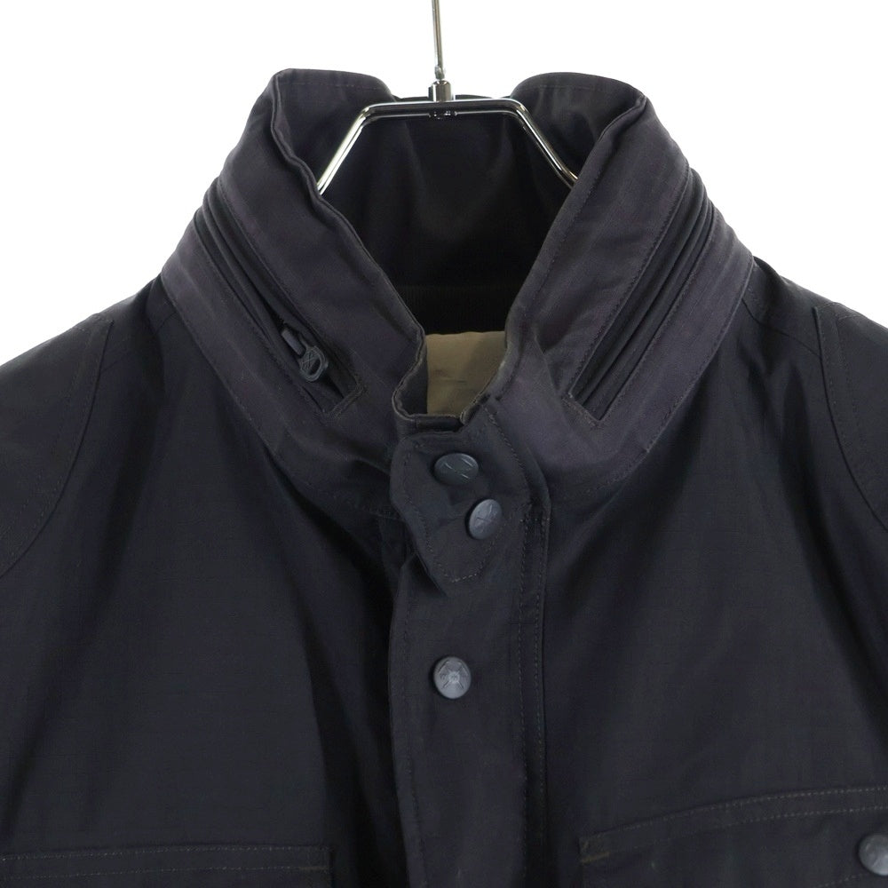 White Mountaineering(ホワイトマウンテニアリング) 11AW GORE-TEX ゴアテックス 4ポケット リップストップ ナイロンジャケット ブラック WM1173226